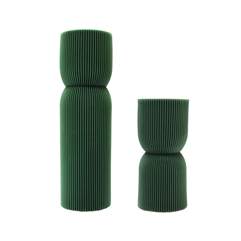 Coinneal colún siméadrach striped dorcha glas